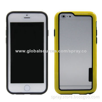 Dual Colors Injection PC + TPU Bumper Case for iPhone, Lightweight, Tear-resistant and Unique